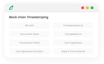 Security and Blockchain stamping